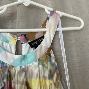 City Chic halter dress, 16, pleated shark bite skirt